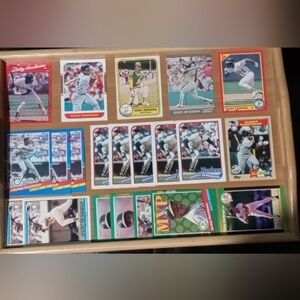 Rickey Henderson Baseball Card Lot